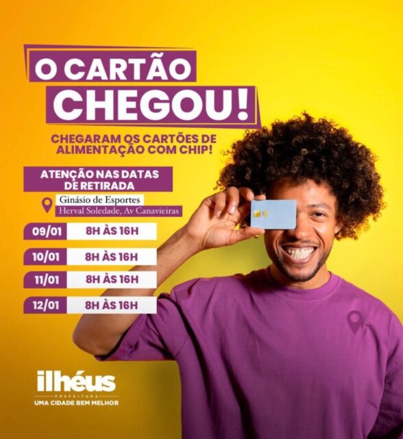 Servidores de Ilhéus podem retirar cartões do ticket alimentação com