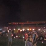 Carreta furacão princípio de incêndio