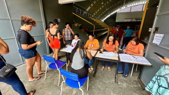 entrga de colchao ginasio de esportes herval soledade