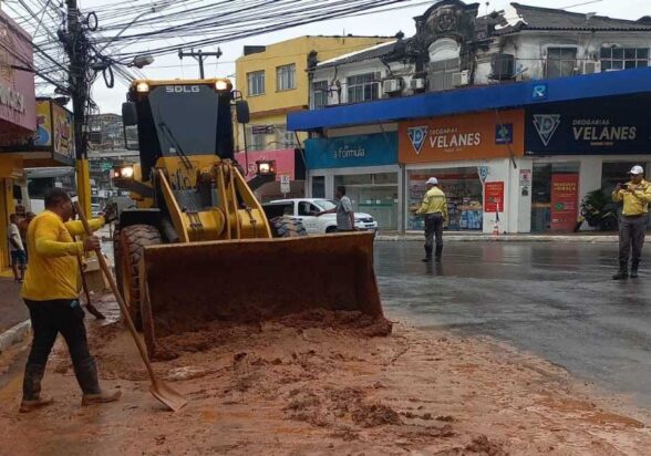 limpeza de vias chuvas