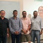 Os professores Doutor Anderson Alves Santos, Pablo Fernandes Costa de Marinho, doutor Gregório Mateus Santana e doutor Raildo Mota de Jesus