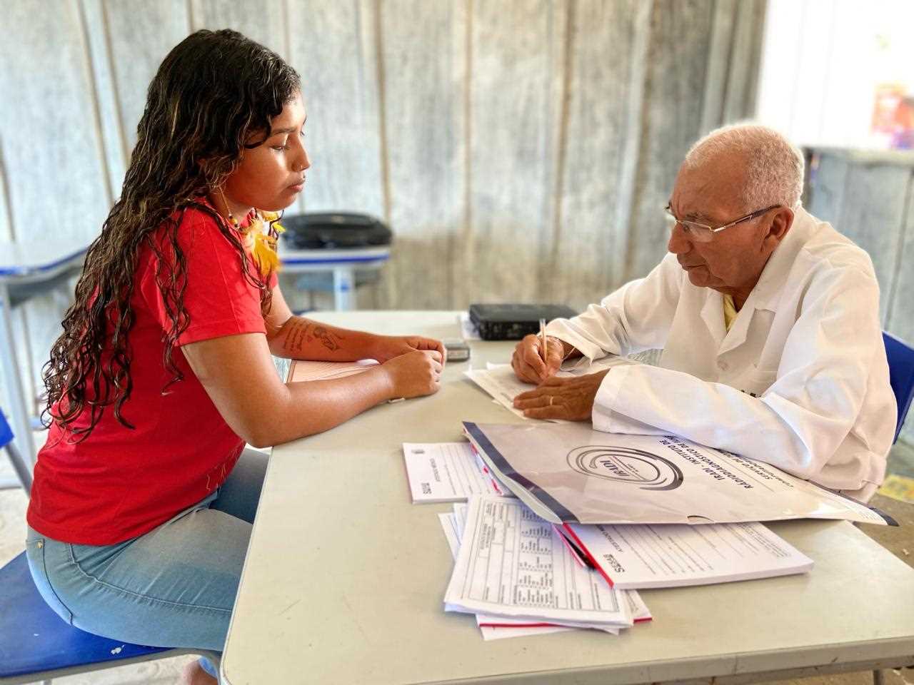Saúde na comunidade atendimento médico