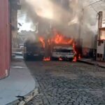 Incêndio de carros no malhado