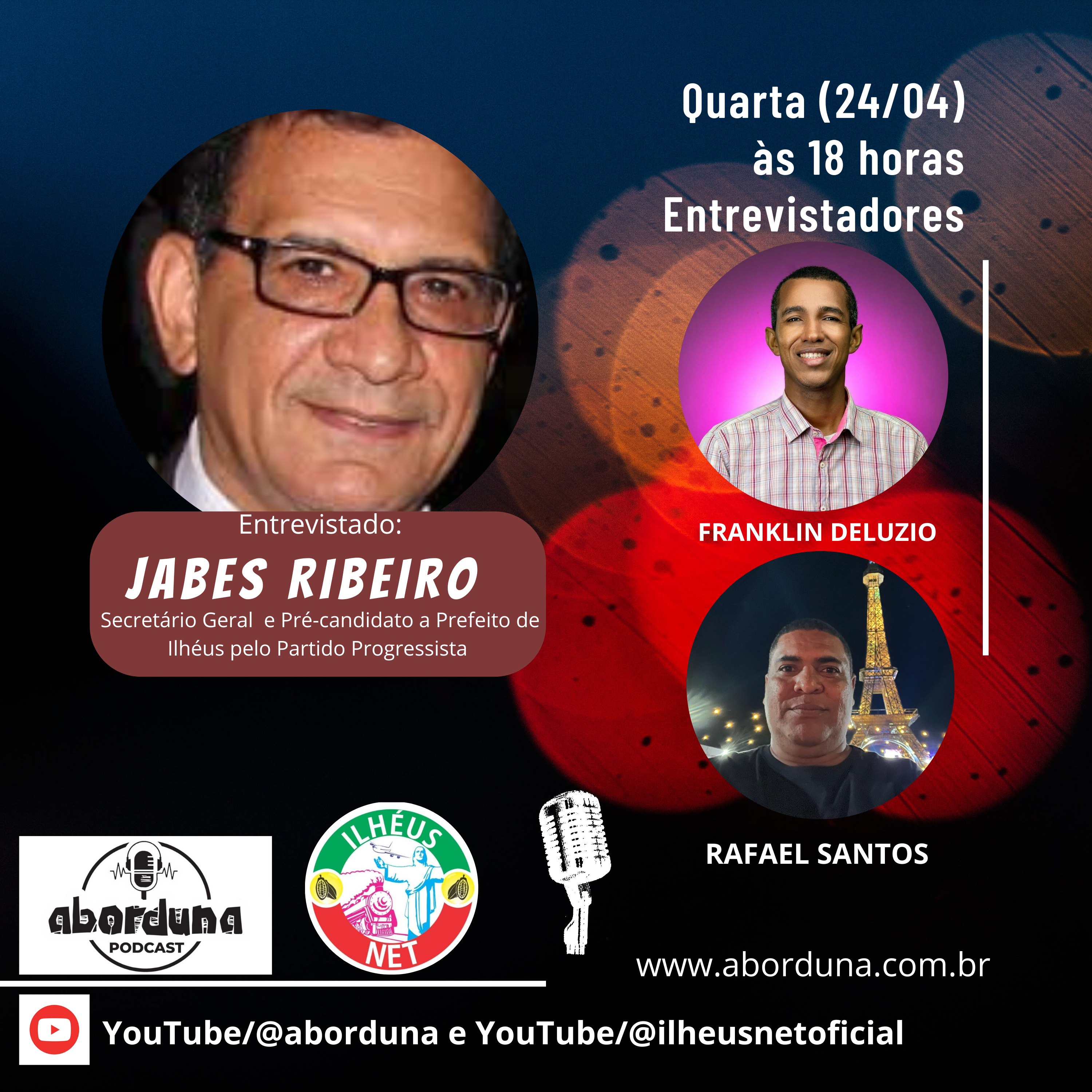Aborduna Podcast Jabes Ribeiro e Franklin Deluzio