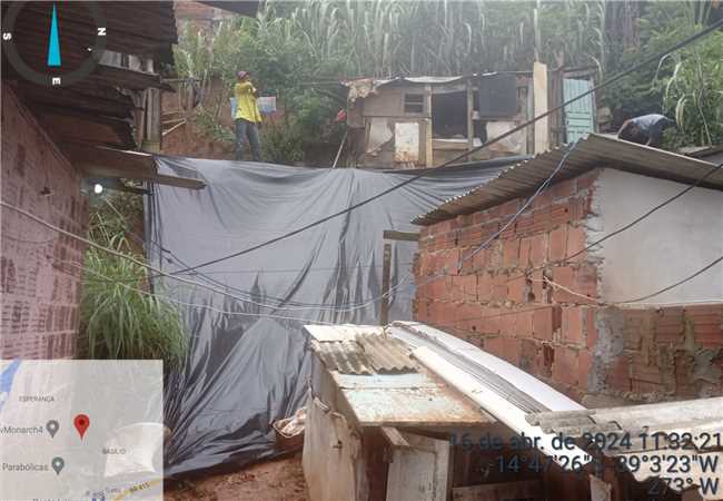 Defesa civil lonas chuvas