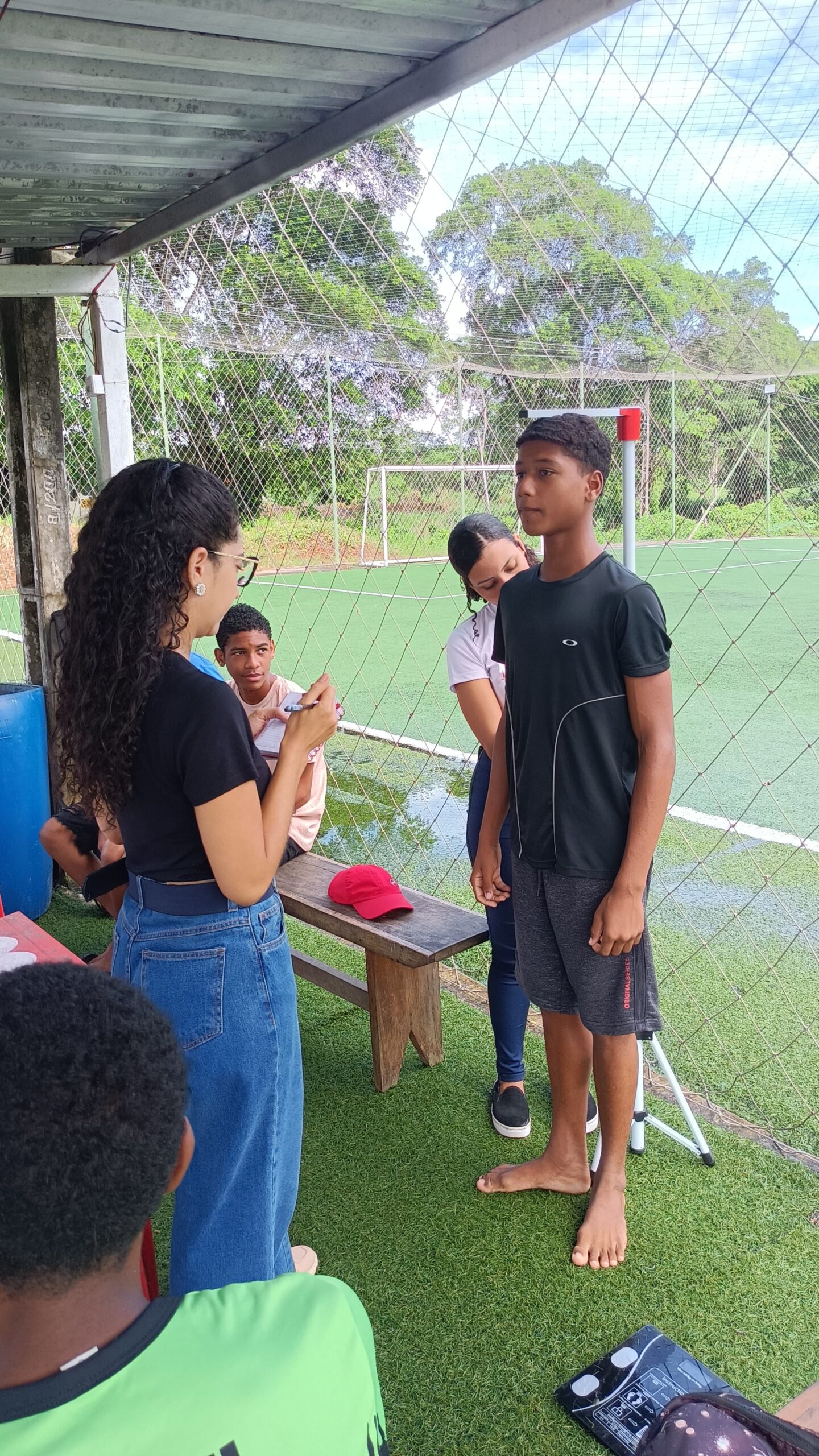 Escolinha Talentos de Aço do Bahia avaliação nutricional