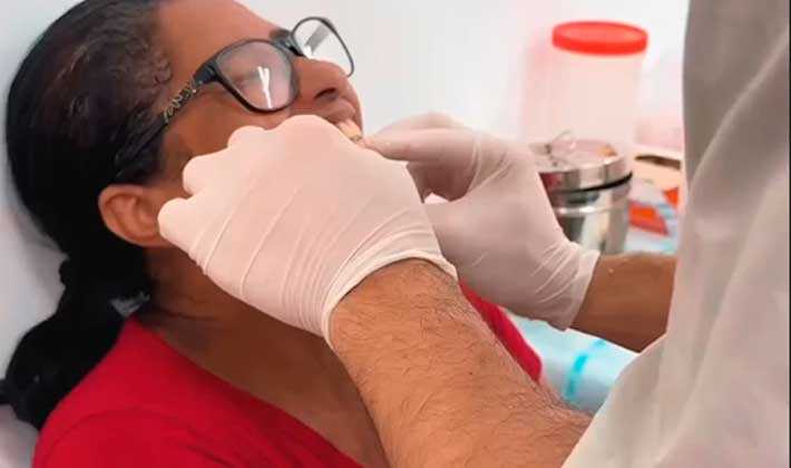 Mutirão odontológico dentes
