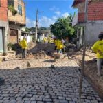 Recuperação de ruas pavimentação