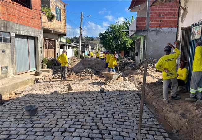 Recuperação de ruas pavimentação