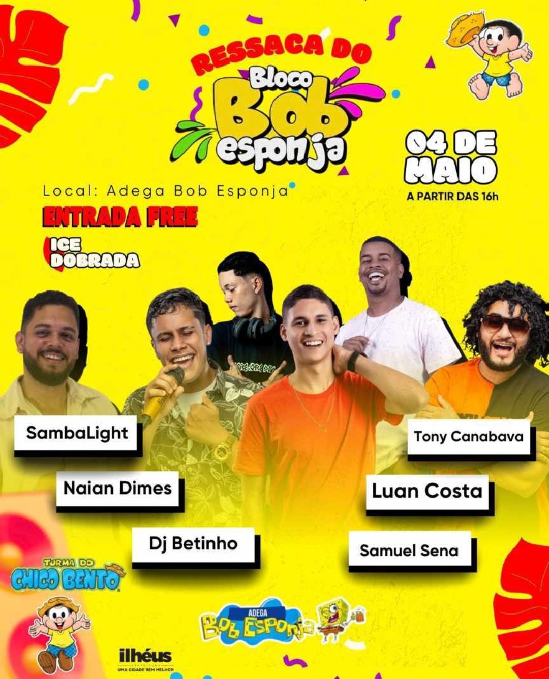Adega Bob esponja bloco