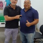 Valdo Lajes e o secretário Moysés Bohana