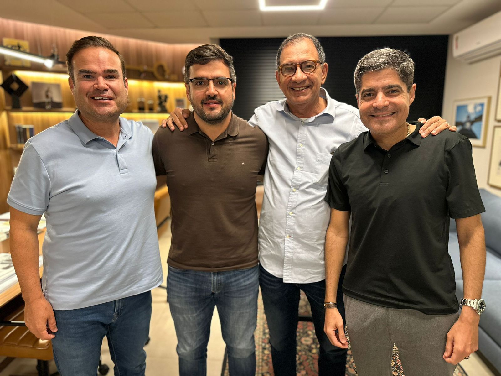 Cacá Leão, Valderico Junior, Jabes Ribeiro e ACM Neto
