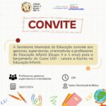 Convite LEEI curso de leitura e escrita na educação infantil