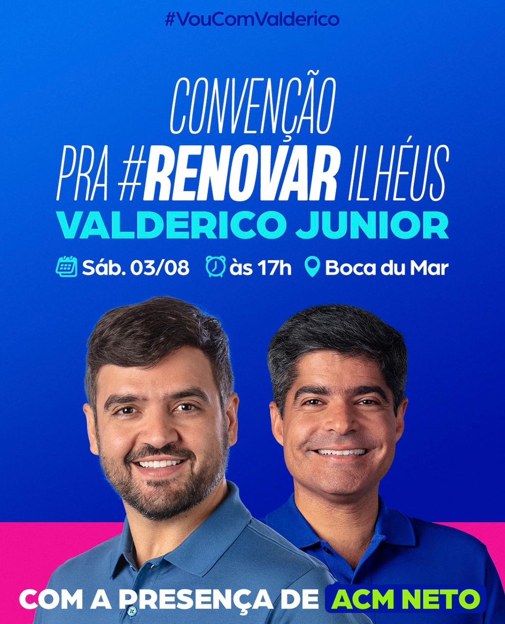 acm-neto-confirma-presenca-em-convencao-do-uniao-brasil-em-ilheus Valderico Junior