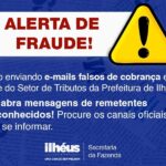 Alerta de fraude prefeitura de Ilhéus