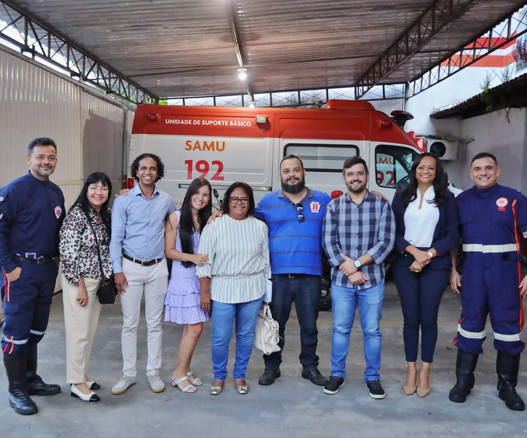 Visita Valderico Junior e Wanessa Gedeon SAMU