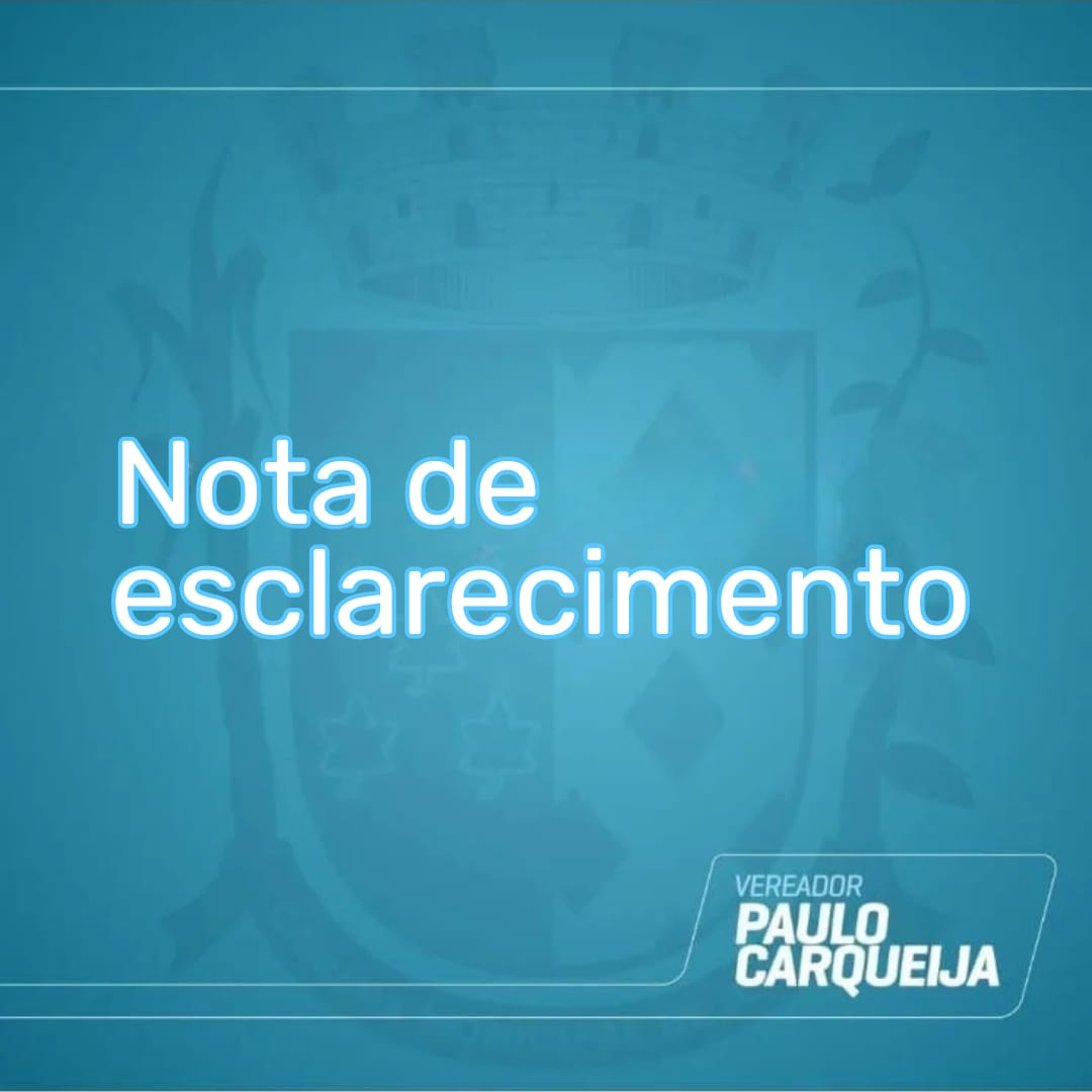 Nota de esclarecimento Paulo Carqueija
