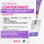 Rota Transportes Vaga para motorista