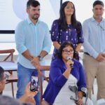 Sonilda Mello secretária de saúde e Valderico Junior