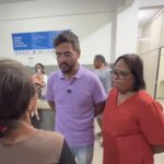 Prefeito Valderico Júnior e a Secretária de Saúde Sonilda Mello