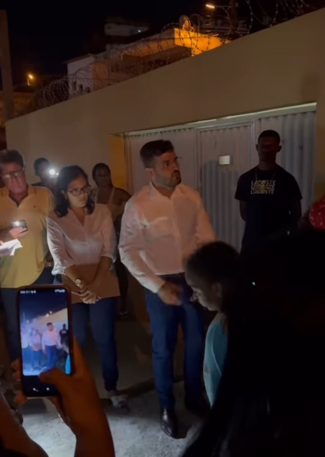 Valderico Junior na escola Osvaldo Ramos
