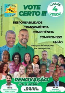 Eleição chapa 4 Sol e Mar