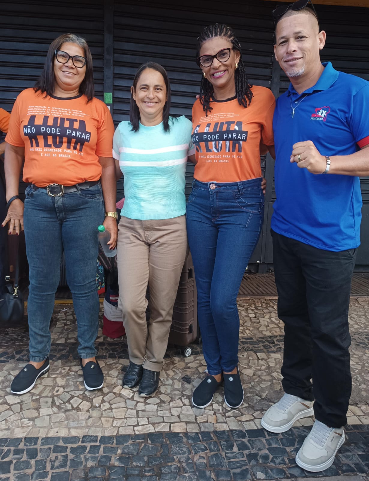 Agentes de saúde Daniel e Leidinha Xavier em Brasília