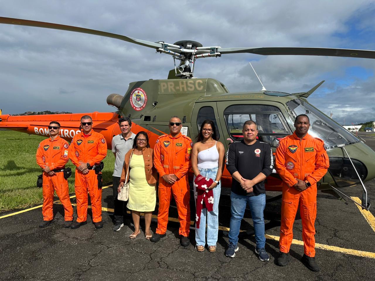 Serico aéreo SAMU e bombeiros
