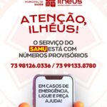 SAMU TEMPORARIAMENTE FORA DO AR