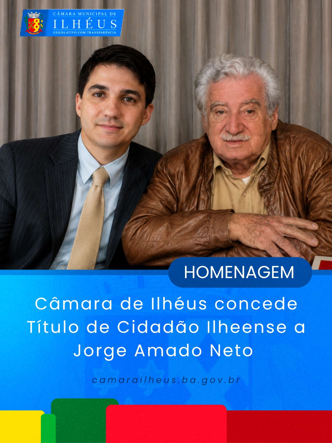 Camara de Ilhéus título Jorge Amado
