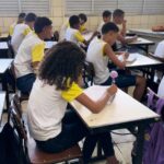 Alunos escola municipal
