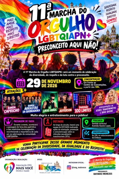 Marcha LGBTQIANA+ ratinho Ilhéus